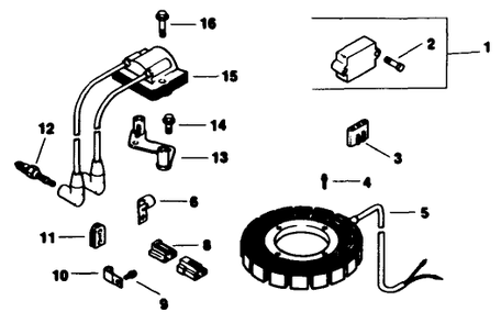 Ignition-Engine Kohler Model No. Mv16s-Type 56511 Diagram and Parts List for 30117 1000001 - 1999999 Toro Lawn Tractor Accessories