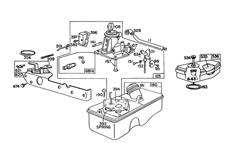 Carburetor Assembly Model 93508-0193-01 Diagram and Parts List for 16320 2000001 - 2999999 Toro Lawn Mower