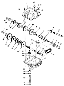Peerless Transmission Model No. 787 Diagram and Parts List for 30108 4000001 - 4999999 Toro Lawn Tractor Accessories