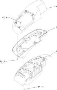 Rh Console Assembly Diagram and Parts List for 74902TE (313000001-313999999)(2013) Toro Lawn Mower