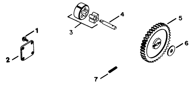 Oil Pump-Engine Kohler Model No. Kt17qs Type No. 24324 Diagram and Parts List for 30754 60402 - 69999 Toro Lawn Tractor