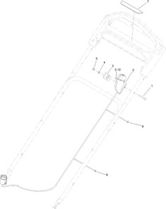 Starter Switch Assembly Diagram and Parts List for 21848 409411874 - 411699999 Toro Lawn Mower