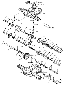 Peerless Transmission Model No. 930-020 (212-5) Diagram and Parts List for 32-12B5A2 1000001 - 1999999 Toro Lawn Tractor
