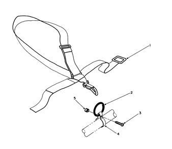 Deluxe Shoulder/Belt Harness (Optional) Diagram and Parts List for 51641 6000001 - 6999999 Toro Trimmer