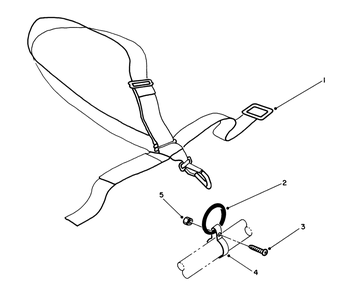 Deluxe Shoulder/Belt Harness (Optional) Diagram and Parts List for 51642 7000001 - 7999999 Toro Trimmer