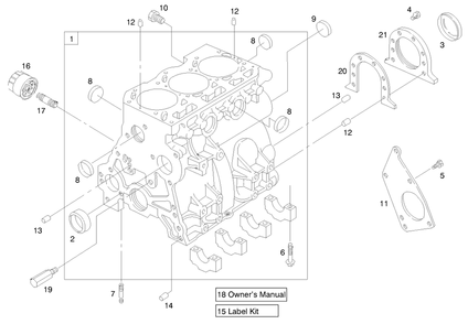 Engine Assembly Diagram and Parts List for 73550 8900001 - 8999999 Toro Lawn Tractor