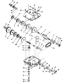 Peerless Transmission Model No. 700-029 Diagram and Parts List for 55620 9000001 - 9999999 Toro Lawn Tractor