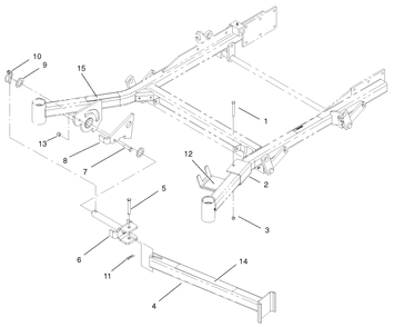 Stand Assembly Diagram and Parts List for 74214 (210000001-210999999)(2001) Toro Lawn Mower