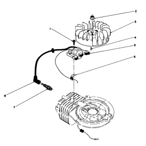 Flywheel & Magneto Assembly (Engine No. 47pf5) (Engine No. 47pg6) Diagram and Parts List for 16785 7000001 - 7999999 Toro Lawn Mower