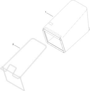 Rear Bag Assembly Diagram and Parts List for 22186TE (311000001-311999999)(2011) Toro Lawn Mower