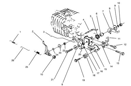 Governor Assembly (Model No. 47pr4-7) Diagram and Parts List for 22044BC 5900001 - 5999999 Toro Lawn Mower