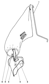 Grass Bagging Kit.-No. 40-5130 (Optional) Diagram and Parts List for 22010 4000001 - 4999999 Toro Lawn Mower