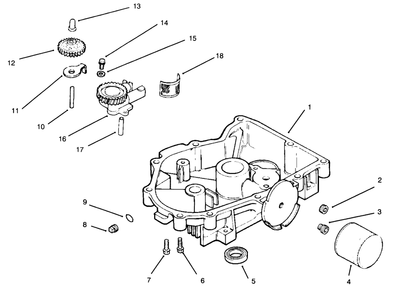 Oil Pan/Lubrication Diagram and Parts List for 30181 69000001 - 69999999 Toro Lawn Tractor Accessories