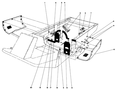 Engine Shield Assembly Diagram and Parts List for 30798 1000001 - 1999999 Toro Lawn Tractor