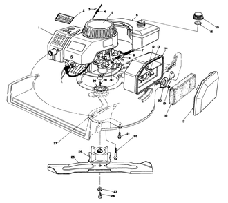 Engine Assembly Diagram and Parts List for 20680 6000001 - 6999999 Toro Lawn Mower