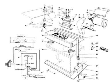 Part Location Diagram of 280265 Toro Shield-Pinion