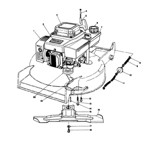 Engine Assembly Diagram and Parts List for 20627C 6000001 - 6999999 Toro Lawn Mower
