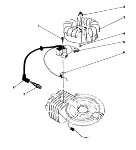 Ignition Assembly (Engine Model No. 47ph7) Diagram and Parts List for 20581C 8000001 - 8999999 Toro Lawn Mower