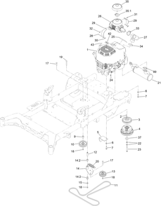 Part Location Diagram of 140-4964 Toro Pulley-Idler, Flat