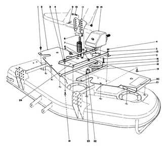 Part Location Diagram of 27-6110 Toro Pulley-Gear Box