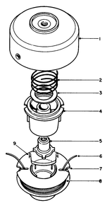 Tap And Trim Head 41-6220 (Optional)(For Use On Model 30910) Diagram and Parts List for 30910 0000001 - 0999999 Toro Trimmer