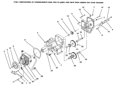 Hydrostatic Transmission (Continued) Diagram and Parts List for 73502 6900001 - 6999999 Toro Lawn Tractor
