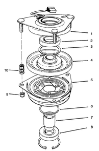 Clutch Assembly No. 54-3200 Diagram and Parts List for 30176 690001 - 691912 Toro Lawn Tractor Accessories