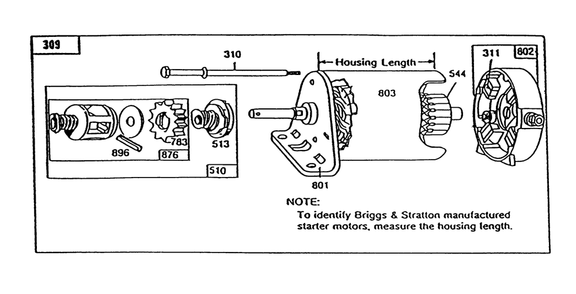 Part Location Diagram of 35537 Toro End Cap Assembly Commutator (Incl. Ref. #311)