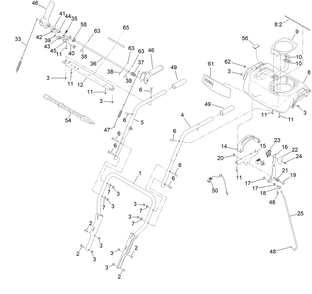 Part Location Diagram of 145-0665 Toro Control Panel Assembly