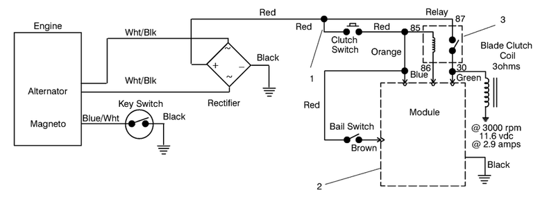 Electric Schematic Diagram and Parts List for 30167 890001 - 899999 Toro Lawn Tractor Accessories