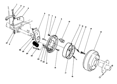 Brake Kit Model No. 30758 (Optional) Diagram and Parts List for 30754 60001 - 69999 Toro Lawn Tractor