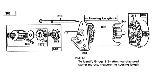 Engine Briggs & Stratton Model 281707-0192-01 Diagram and Parts List for 55600 9000001 - 9999999 Toro Lawn Tractor