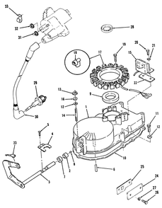 Gearcase And Ignition-616-Z Diagram and Parts List for Y1-16OE02  Toro Lawn Tractor