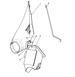 Bagging Kit No. 47-6510 (Optional) Diagram and Parts List for 16212 0000001 - 0999999 Toro Lawn Mower