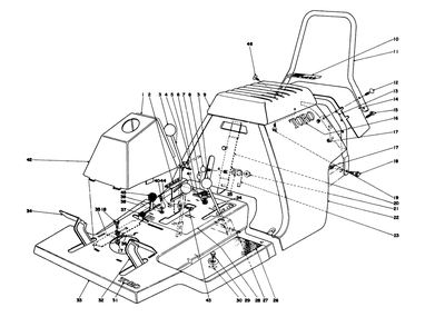 Part Location Diagram of 19-5580 Toro Decal-Panel Control (Model 56020 only)
