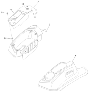 Control Console Assembly Diagram and Parts List for 74945 401800000-403226783 Toro Lawn Tractor