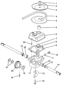 Gearbox Assembly No. 71-8250 (Model No. 20905 Only) Diagram and Parts List for 20900 0000001 - 0999999 Toro Lawn Mower