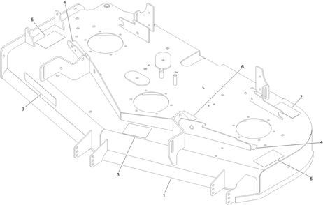 Deck Decal Assembly Diagram and Parts List for 74454 400000000-999999999 Toro Lawn Tractor