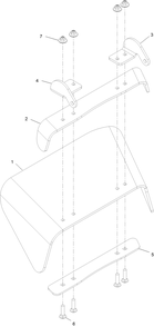 Rubber Deflector Assembly No. 135-2160 Diagram and Parts List for 74535 400000000 - 417199999 Toro Lawn Tractor