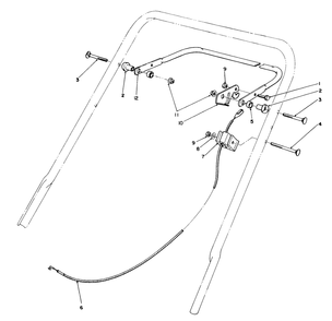 Traction Control Assembly Diagram and Parts List for 20561 0000001 - 0999999 Toro Lawn Mower