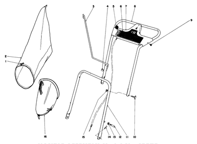 Handle Assembly Model No. 18070 Diagram and Parts List for 18171 1000001 - 1999999 Toro Lawn Mower
