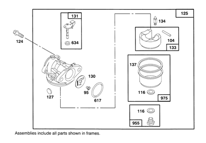 Engine Briggs & Stratton Model 12e802-0620-01 Diagram and Parts List for 21010BC 5900001 - 5999999 Toro Lawn Mower