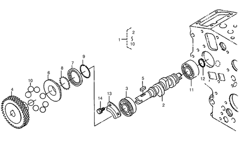 Fuel Camshaft Assembly Diagram and Parts List for 22302 990001 - 999999 Toro Lawn Tractor Accessories