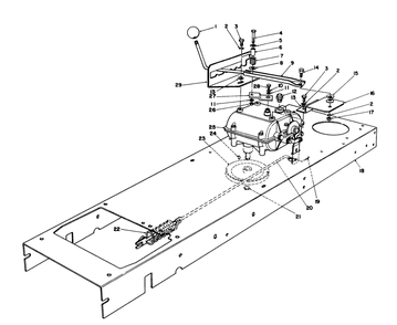 Transmission Linkage Assembly Diagram and Parts List for 56155 6000001 - 6999999 Toro Lawn Tractor
