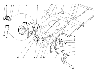 Front Axle Assembly Diagram and Parts List for 57357 1000001 - 1999999 Toro Lawn Tractor