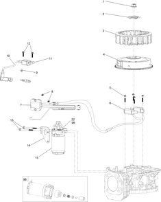 Ignition And Electrical Assembly Diagram and Parts List for 23522 400000000 - 401099999 Toro Trimmer