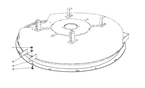 Wet Grass Bagging Kit No. 38-5730 Diagram and Parts List for 57360 0000001 - 0999999 Toro Lawn Tractor