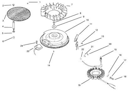 Ignition/Electrical Diagram and Parts List for 30183 695101 - 699999 Toro Lawn Tractor Accessories