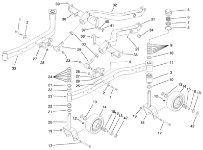 Part Location Diagram of 92-1765 Toro WASHER-THRUST