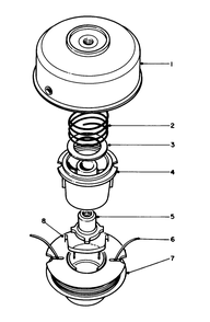 Dual Line Tap & Trim Head No. 46-2800 (Optional) Diagram and Parts List for 51644 6000001 - 6999999 Toro Trimmer